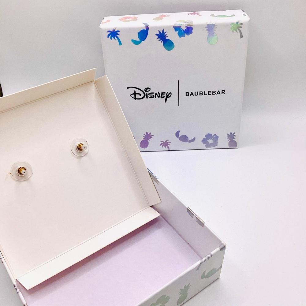 Disney BaubleBar Stitch Pumpkin Painted Enamel Earrings - Picture 10 of 10
